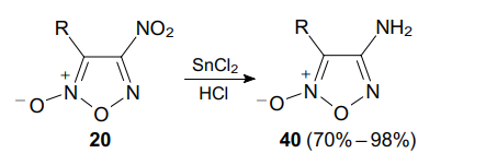 Восстановление аминофуроксана из нитрата